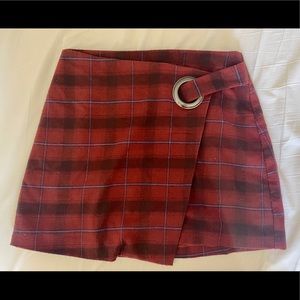 Free People Plaid Skirt